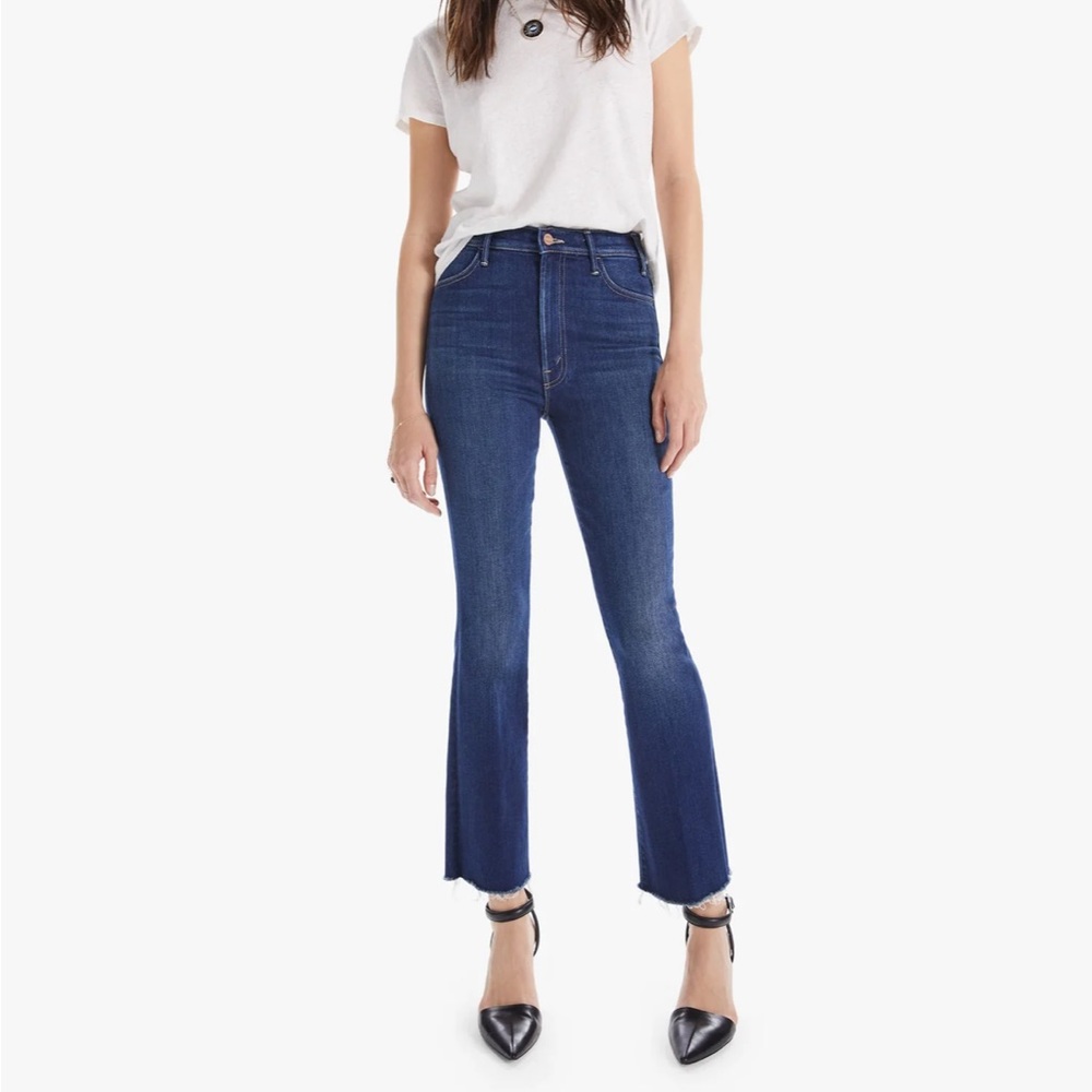MOTHER DENIM The Hustler Ankle Fray jeans